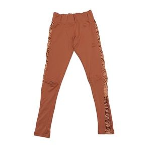 Puma Yoga Legging with Lacing & Slit Design